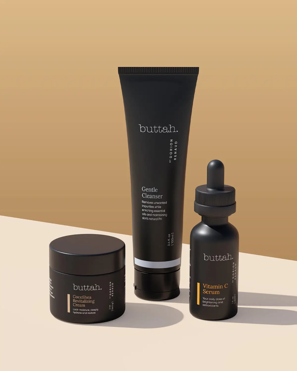 Customizable Daily Skincare Set  | Skincare Bundle w/Gentle Facial Cleanser, Vitamin C Serum, Moisturizer: from Shea Butter to Oil Free Gel Hydrate Skincare