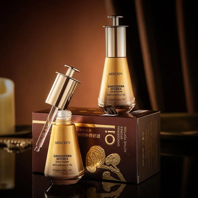 30ml Active Peptide Collagen Essence Oil, 1 Box Moisturizing & Nourishing Firm Anti Aging Firming Face Serum, Fine Lines Look Reduced Lotion, Skin Care Product for Women & Men
