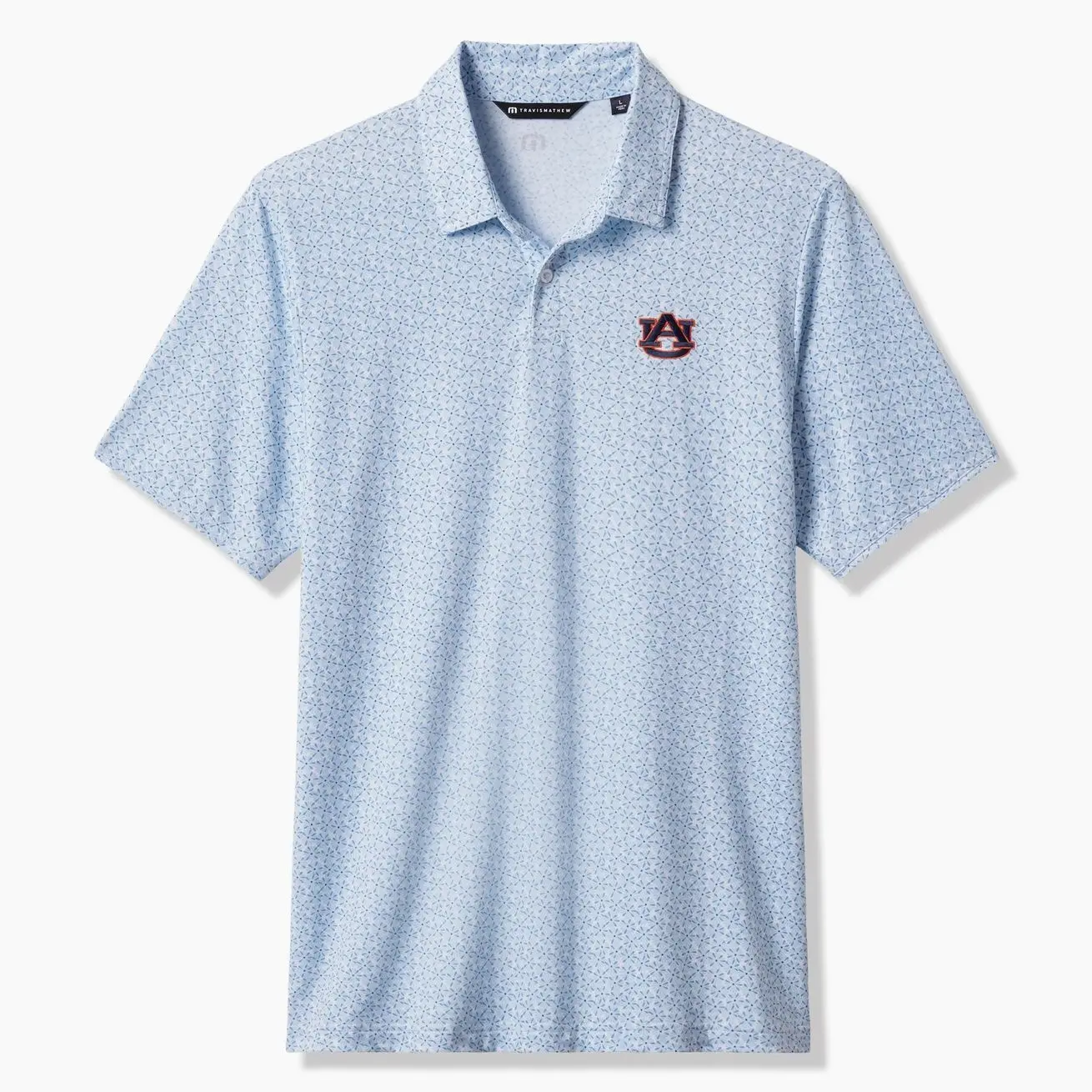 Auburn Tigers TravisMathew College Bound Tri-Blend Polo - White/Blue