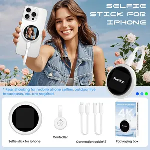 Smart Selfie Screen - Vlog Selfie Monitor Screen, 4K 60Hz HD screen, magnetic self-adhesion, with Bluetooth remote control, no delay or lag, only compatible with iPhones.