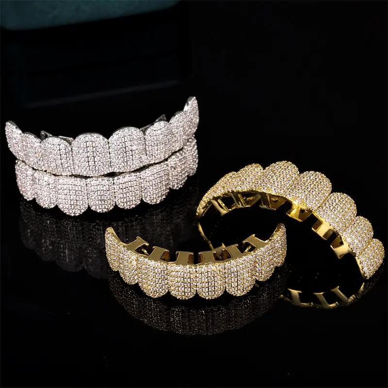 Unisex Zircon Grillz For Men&Women, Hip-Hop Accessories Comfortable Grills  Perfect Gifts For Lovers, Friends, Boyfriends, Girlfriends, Wife, Husband, Thanksgiving, Holloween, Black Friday, Chrisatmas & New Year D385