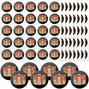 200 Pcs Football Helmet Stickers Pancake Block Football Award Decals for Helmets 1-1/8 Inch Vinyl Sports Self Adhesive Baseball Helmet Stickers for Hockey, Lacrosse