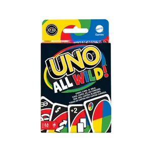 Mattel Games UNO All Wild Card Game, Party Card Game, Family Fun Game with 112 Cards, Gift for Kid, Family & Adult Game Night for Players 7 Years & Older