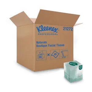 212 MAIN Naturals 2-Ply Soft & Absorbent Facial Tissue (KCC21272) - White, Disposable Face Towelettes, 36 per Box, 95 Sheets