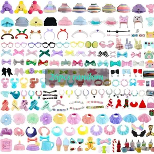 26 pcs Mini Cat And Dog figures Accessories Clothing Set Random Collection, Cute Pet Costume, Perfect Gift for Valentine's Day gift Animal Lovers, Unique Toy Accessory for lps Fan, Doll clothes set, Doll Clothes Outfit