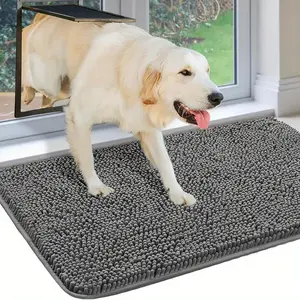 Dog Door Mat For Muddy Paws, Absorbs Moisture And Dirt, Absorbent Non-Slip Washable Mat, Quick Dry Microfiber, Mud Mat For Dogs, Entry Indoor Door Mat For Inside Floor