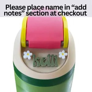 Personalized Daisy Owala Nameplate Topper Accessory Personalized Daisy Owala Nameplate Topper Accessory