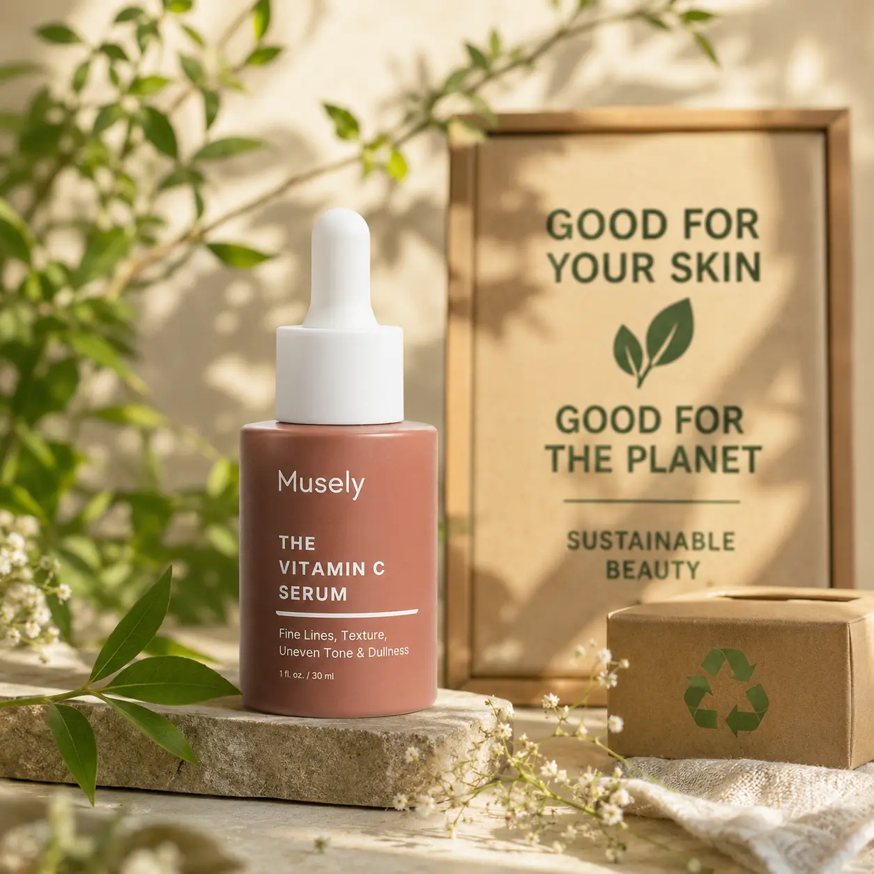 NEW Musely Vitamin C Serum, Skin Repair Treatment for Brightening & Anti-Aging (Beauty & Personal Care Essential)