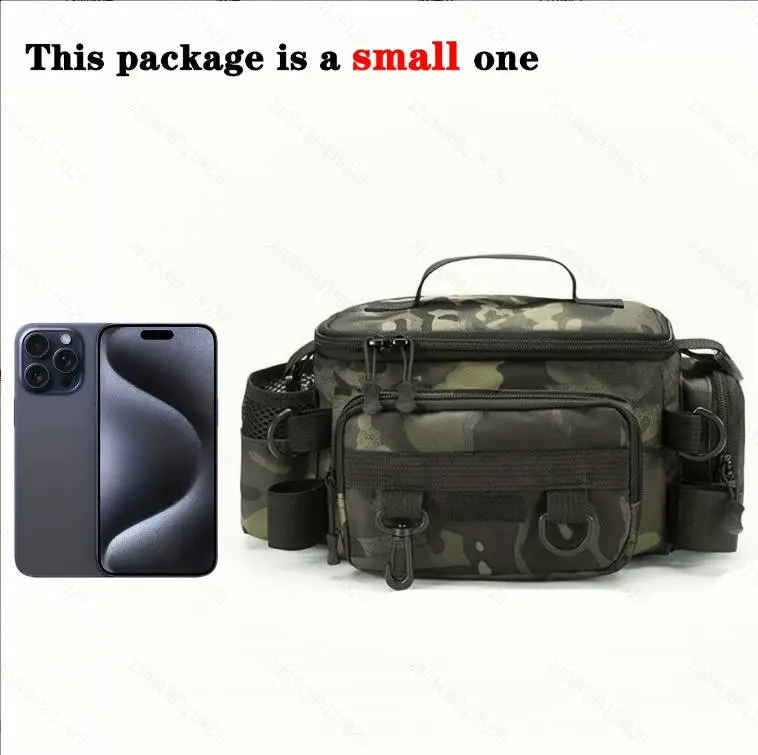 1PC Multifunctional Waterproof Fishing Waist Bag with Adjustable Waist Belt - Fishing Gear & Tools Storage, Convertible to Fanny Pack/Shoulder Bag for Fly Fishing, Outdoor Hunting