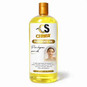 Christ Pure Body Oil 1000ml - Lightweight Hydrating Moisturizing Body care 34 oz Soft Smooth Skin