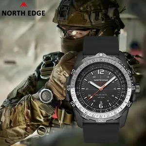 NORTH EDGE EVOQUE 2 Solar Watches for Man Military Watch Waterproof 50M Sport Quartz Wristwatches Luminous Field Watch Men's Watches reloj para hombres
