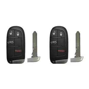 4B Smart Compatible Keys (2-Pack) for 2015-2017 Chrysler 200, FCC# M3M-40821302 Car Smart Key Replacements