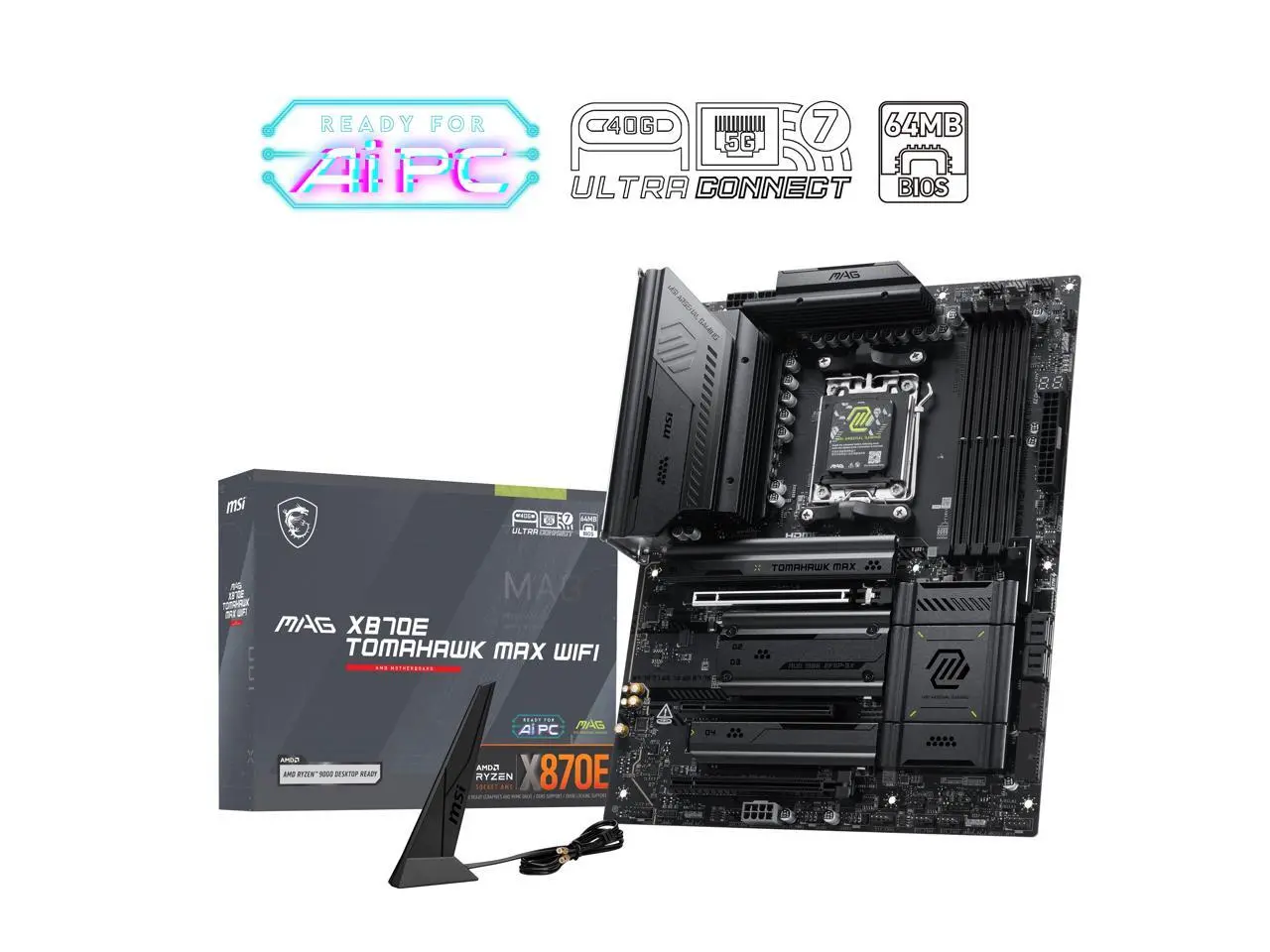 MSI MAG X870E TOMAHAWK MAX WIFI AM5 AMD X870E Motherboard