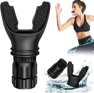 Breathing Exercise Tool for Lungs, Portable Breathing Trainer with Adjustable Resistance Settings for Enhanced Strength and Endurance, Lung Capacity Abdominal Breathing Trainer, Fitness Trainer Accessories for Gym Workout, Lightweight, Easy to Clean