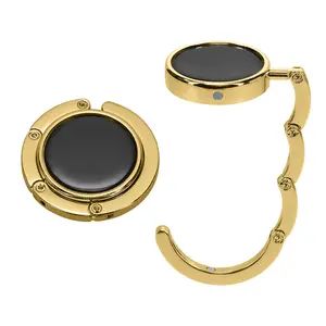 Purse Hook for Table - Set of 2 Purse Holder - Folding Handbag Hanger - Portable Bag Holder - Bag Hooks for Desk