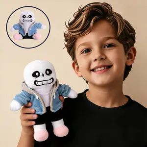Undertale Plush Toy - Soft Sans Stuffed Doll for Fans, Idea Gift for Gamers, Collectible Anime Figure