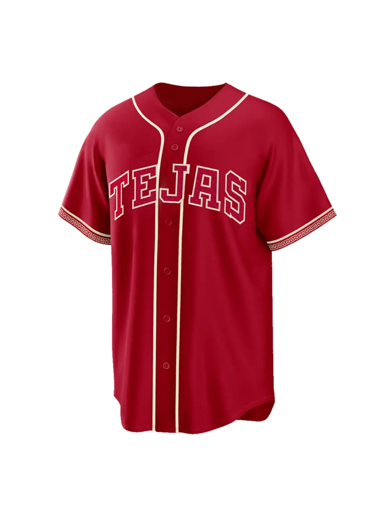 Men's Vintage Embroidered Loose-Fit V Neck Short Sleeve Baseball Jersey, Throwback Jersey, Casual Sports Jersey, Sporty Training Top for All Seasons Casual Wear