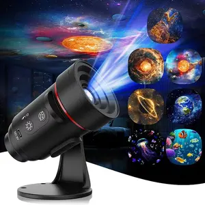 2-in-1 Galaxy Projector, 360° Rotation Timer Night Light 6 Scenes Warm Lamp for Bedroom Mood Lighting Party Display Mother's Day gifts, party gifts