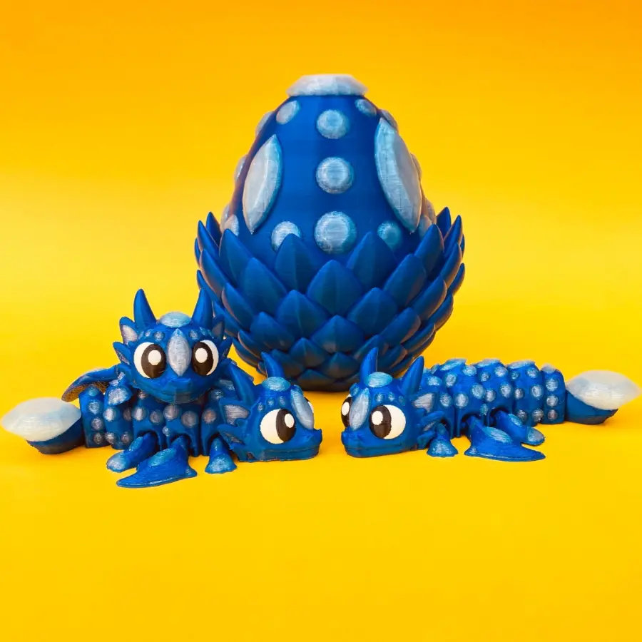 Cute Diamond Dragon and Egg Decor Figurine – Fantasy Desk & Shelf Decor, Unique Home Accent, Perfect Gift for Dragon Lovers, Birthday, Mother’s Day, Father’s Day & Christmas