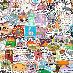 Delulu Is the Solulu – 300-Piece Funny Holographic Stickers for Adults, Sarcastic Meme Vinyl Decals for Friends & Coworkers, Waterproof for Laptops, Water Bottles & Journals
