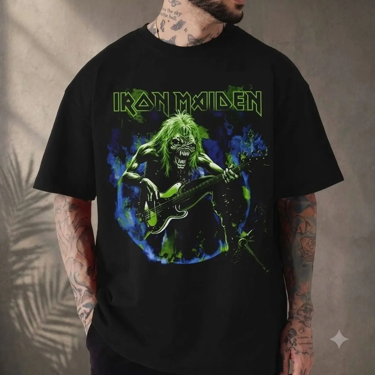 Iron Maiden Eddie Bass Glow In The Dark EDDFEST 2026 Limited Edition T-Shirt B8P