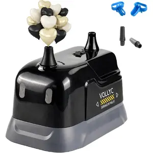 Balloon Pump Electric, Dual Nozzle Balloon Inflator Air Pump, Fast & Easy Inflation for Party Decorations, Birthday Decorations – Lightweight, Portable Balloon Blower Machine