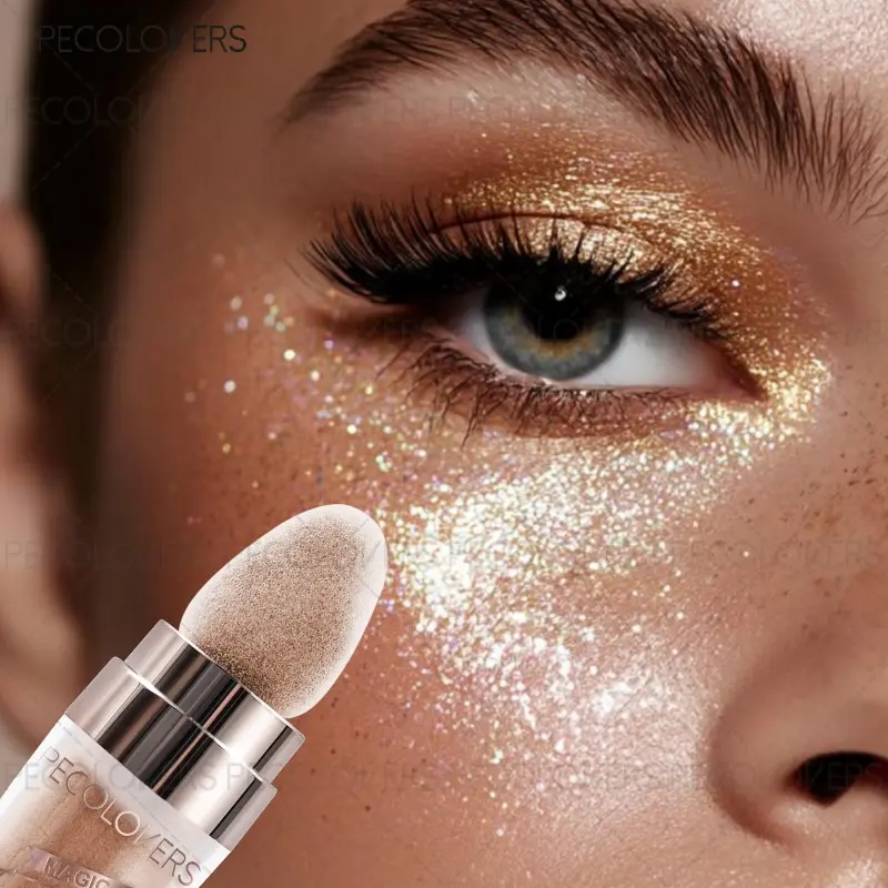 Multifunctional Highlighter Stick, Glowy Highlighter, Face Brightening, Body Highlighting, Long-lasting Suitable for Daily and Party Makeup, Natural Shine, Facial Makeup
