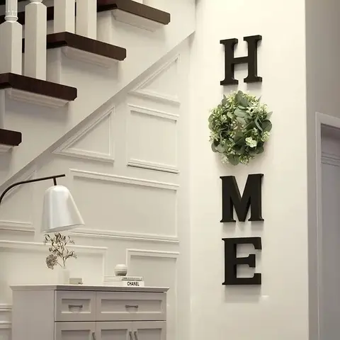 Wooden Letter Sign Set, Modern Farmhouse Wall Decor, Decorative Wall Sign, Home Decor, Home Decor Products for Living Room & Kitchen, Welcome Home Decorations, Ideal Housewarming Gift, Home Decor Gifts, Decoration Items, Christmas Decoration
