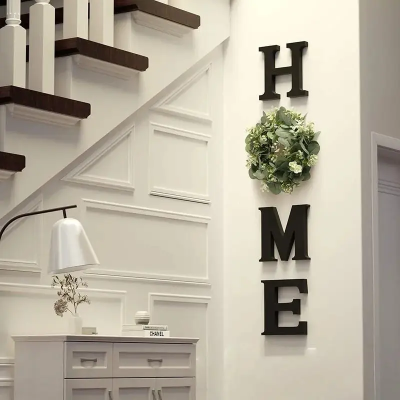 Wooden Letter Sign Set, Modern Farmhouse Wall Decor, Decorative Wall Sign, Home Decor Aesthetic, Home Decor Products for Living Room & Kitchen, Kitchen Signs, Welcome Home Decorations, Ideal Housewarming Gift, Home Decor Gifts, Christmas Decoration