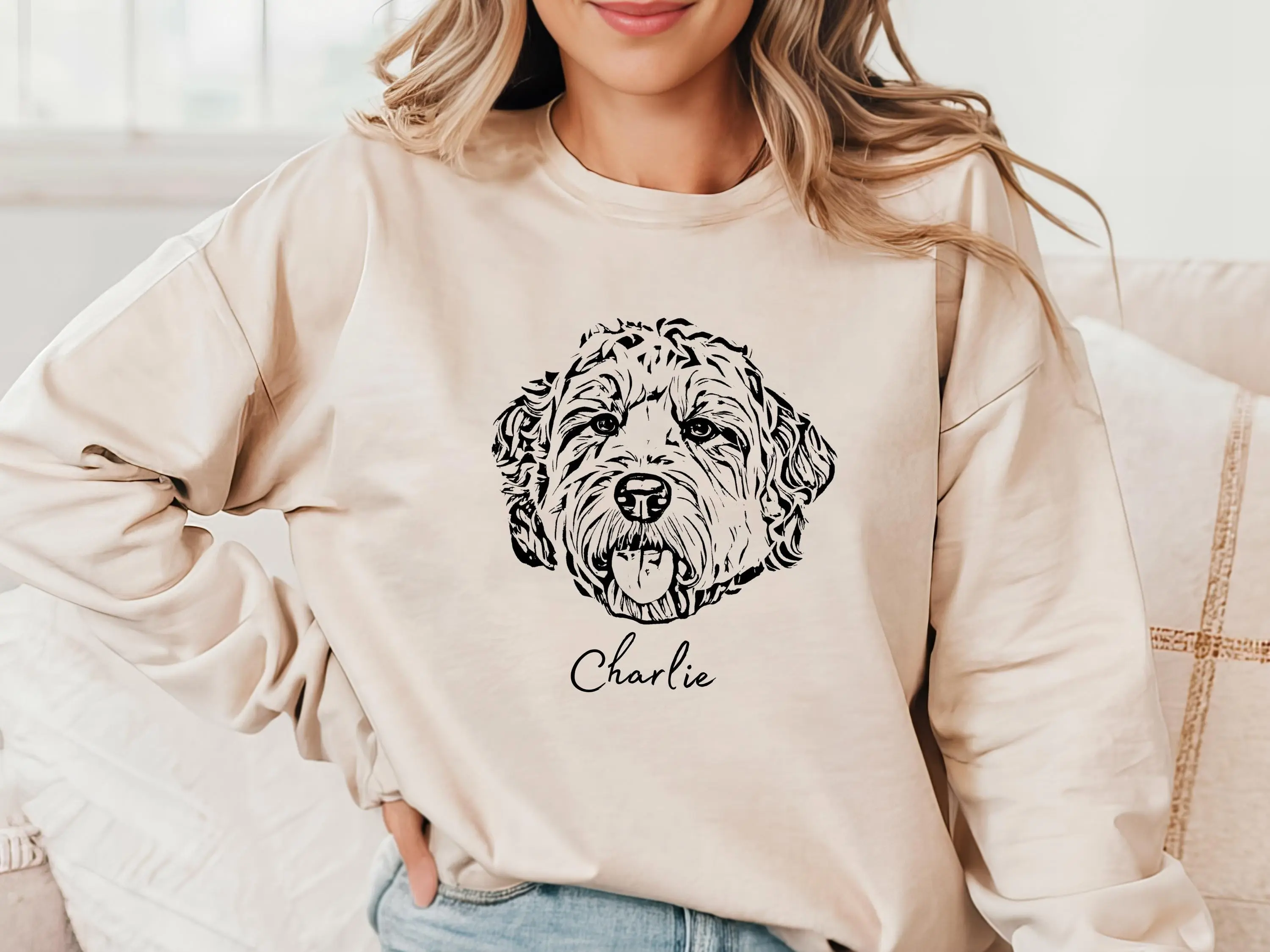 Custom Pet Sweater Using Pet Photo + Name Custom Dog Portrait Custom Cat Shirt Sweater Personalized Dog Pullover Dog Sweatshirt Dog Mom Gift  T-shirt, sweater and Hoodie