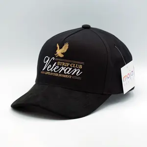 STRIP CLUB VETERAN - Premium Hat A-Frame Snapback Adjustable - Suede Feel Brim - 5 Panel