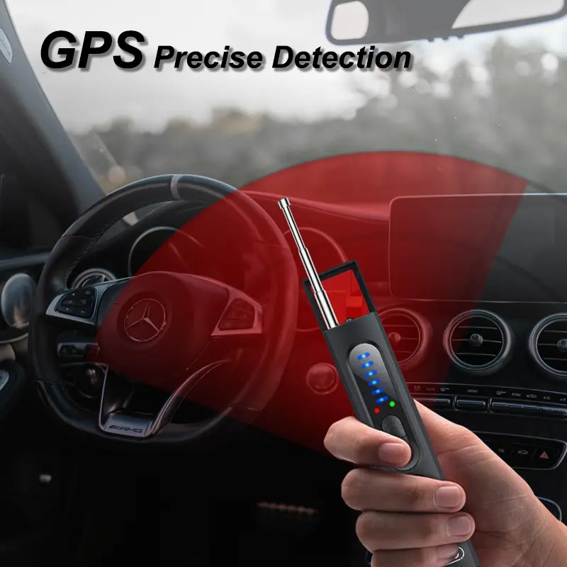 GPS Tracker detector, SpyCam Detector, Hidden Camera Detectors, Bug Detector, RF Signal Detector, Listening Device Detector, 6 Levels Sensitivit, 4 Detection Modes, 30H Working Time for Travel, Car, Bathroom, Office, Hotel, Rental