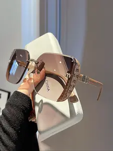 2026 New Unisex Large Frame Fashion Glasses, Trendy Beach Eyewear, Retro Design for Daily Wear, Photography, Travel, Beach, All Seasons