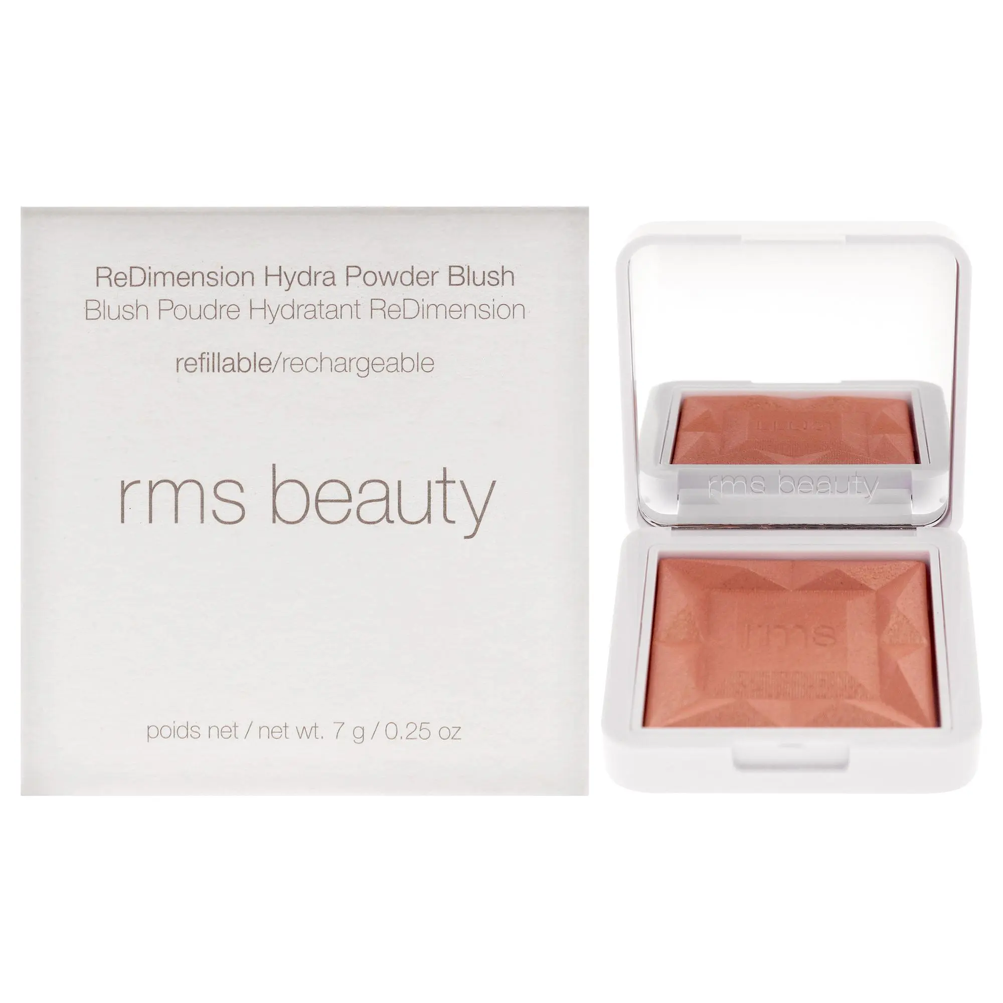 RMS Beauty ReDimension Hydra Powder Blush - Crystal Slipper, Women's 0.25oz Refillable Face Makeup