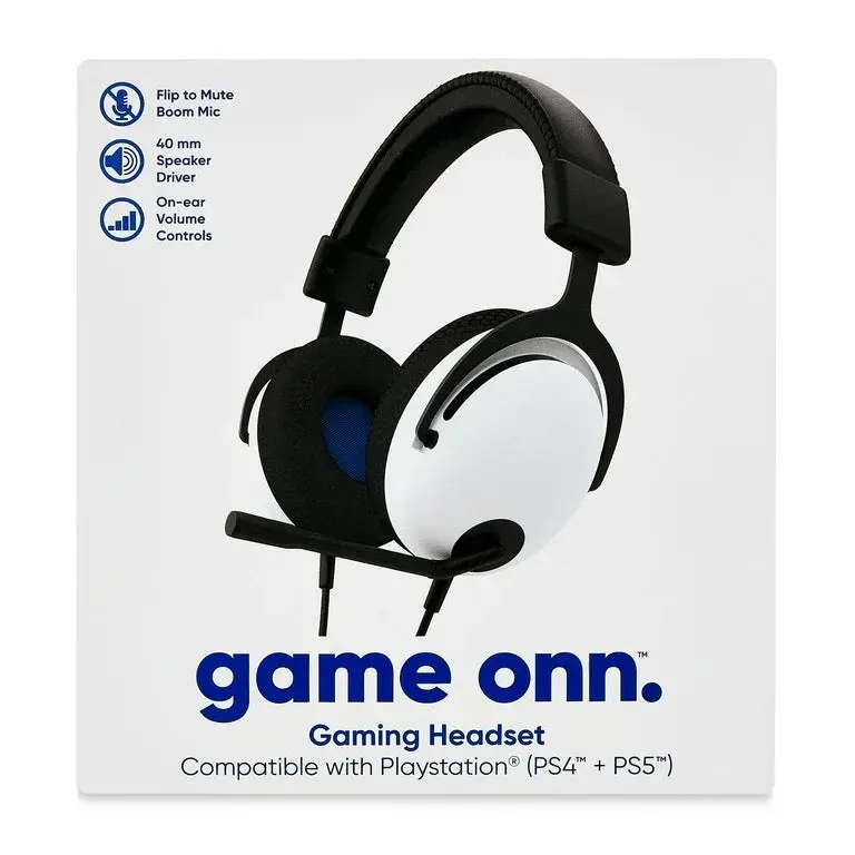 REFURBISHED Onn Cabled Gaming Headset, Accessory for PC & Console Gaming Use