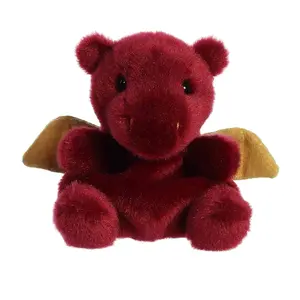 Palm Pals Adorable Aidan Dragon 5 inch Red Mini Collectable Soft Plush Stuffed Animal