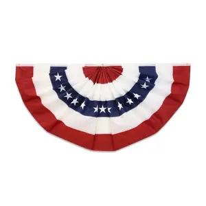 USA Embroidered Bunting Flag 3x1.5ft