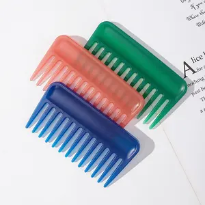 Magic 3D Hair Smoothing Large Tooth Comb for Women's Home Large Wide Teeth Thickened Portable Plastic Card Comb