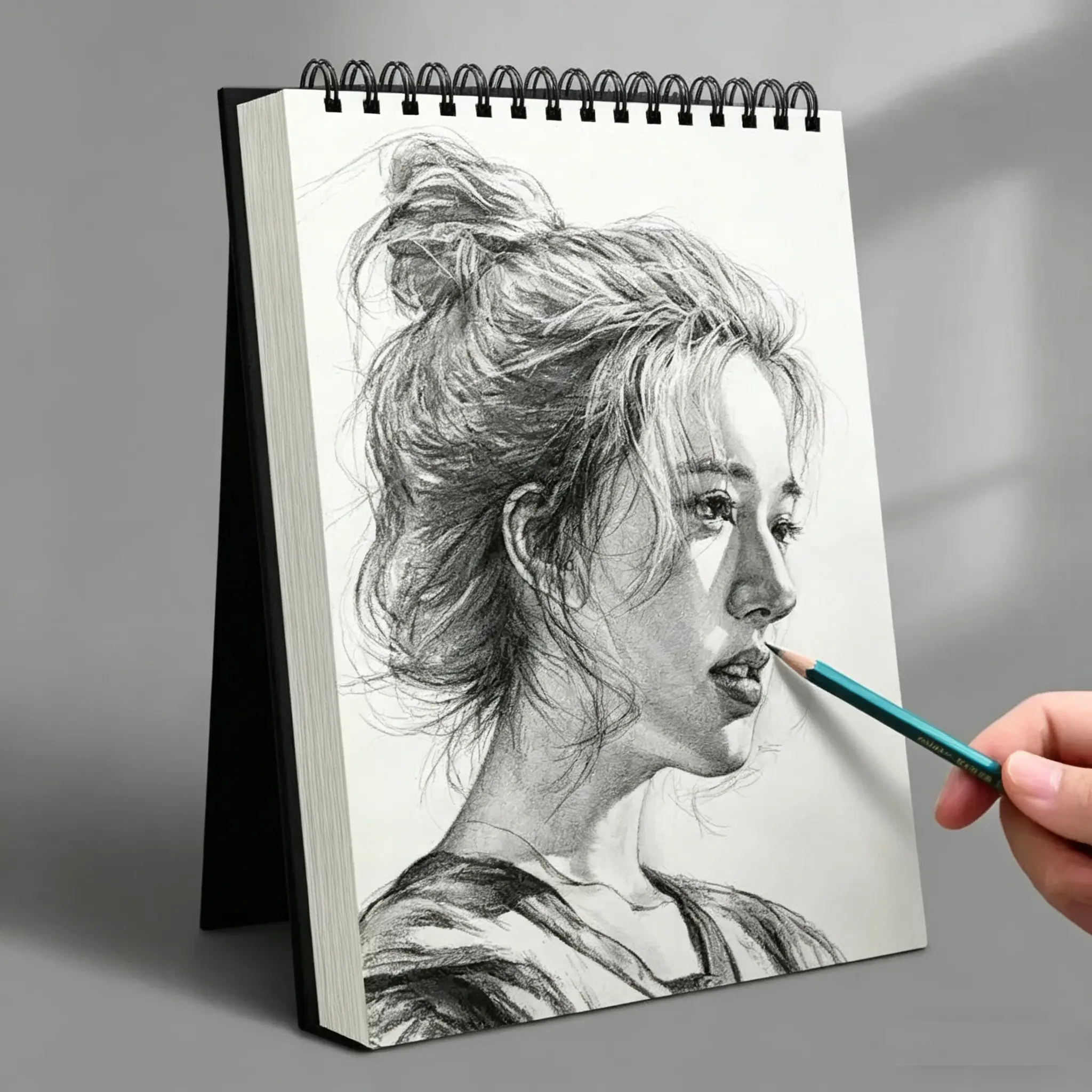 A5/a4 Top Spiral Sketchbook Drawing, Detachable Ring Bound, Acid-Free Art Paper, 30 Sheets, Ideal for Adults Beginners Artists Christmas Graffiti, Art Sketchbooks
