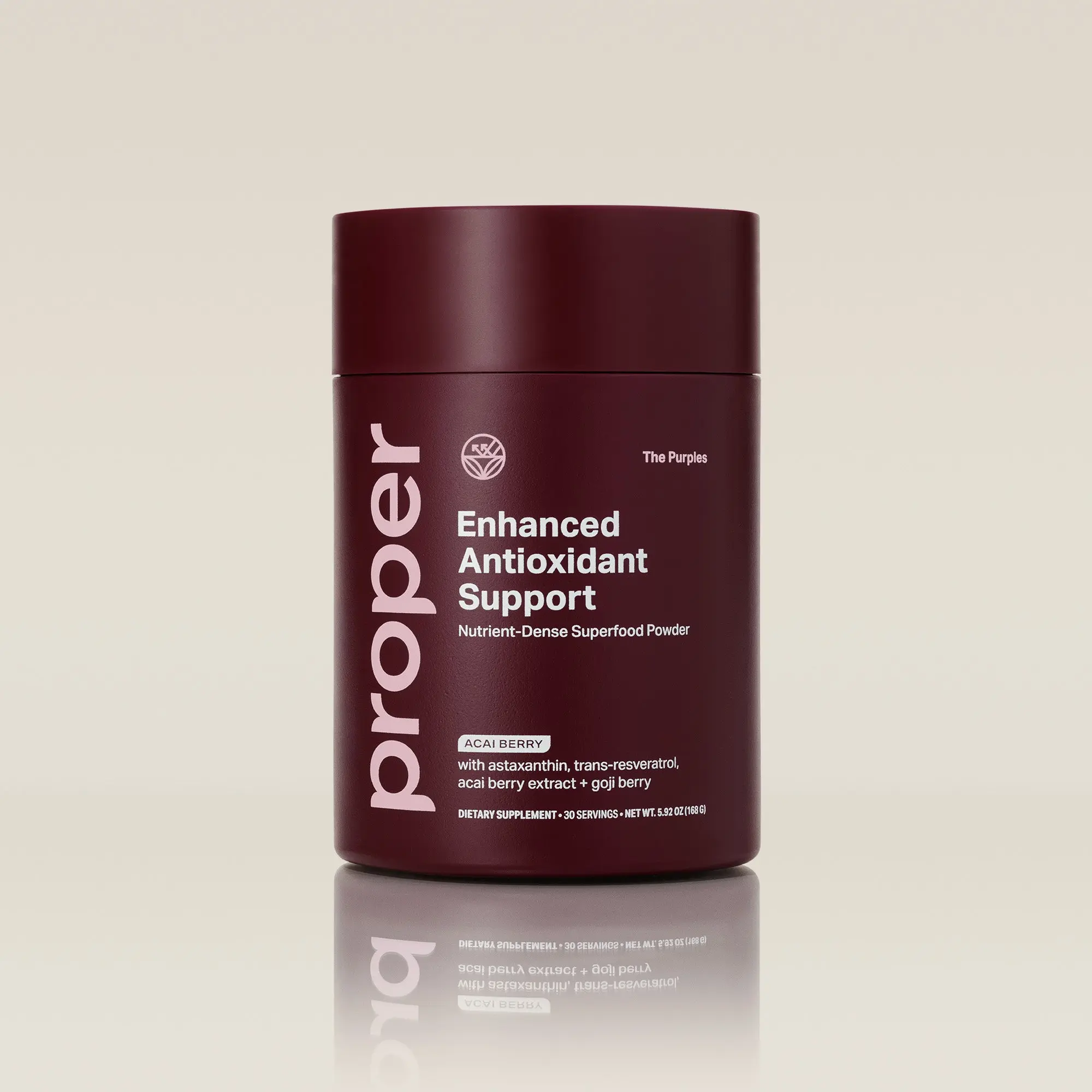 The Purples Antioxidant Support Superfood Powder for Antioxidant & Digestive Support - Vitamin C, Enzymes & Probiotics - Acai