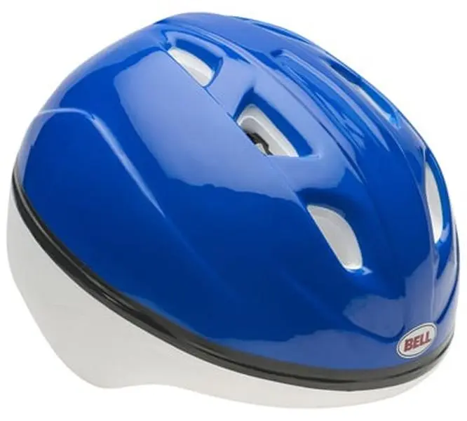 Bell Toddler No-Visor Helmet, Shadow Blue Outdoor Protective Gear with Vented Shell, Extended Rear Coverage and Adjustable Snap Buckle (48-52cm)