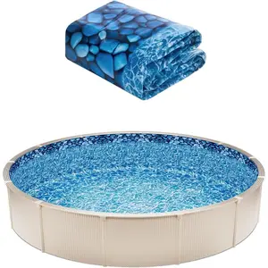VEVOR 8-ft Round Above Ground Pool Liner, Overlap Pool Liners, Standard Gauge Vinyl, 48-to-54inch Wall Height, Designed for Steel Sided Above-Ground Swimming PoolsVEVOR Super Brand Day