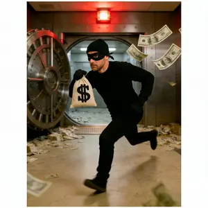 5pcs Party Costume Set, Gloves + Eye Mask + Hat + Money Bag Thief Set, Perfect for Festivals, Parties, Music Festivals, Birthday Gifts