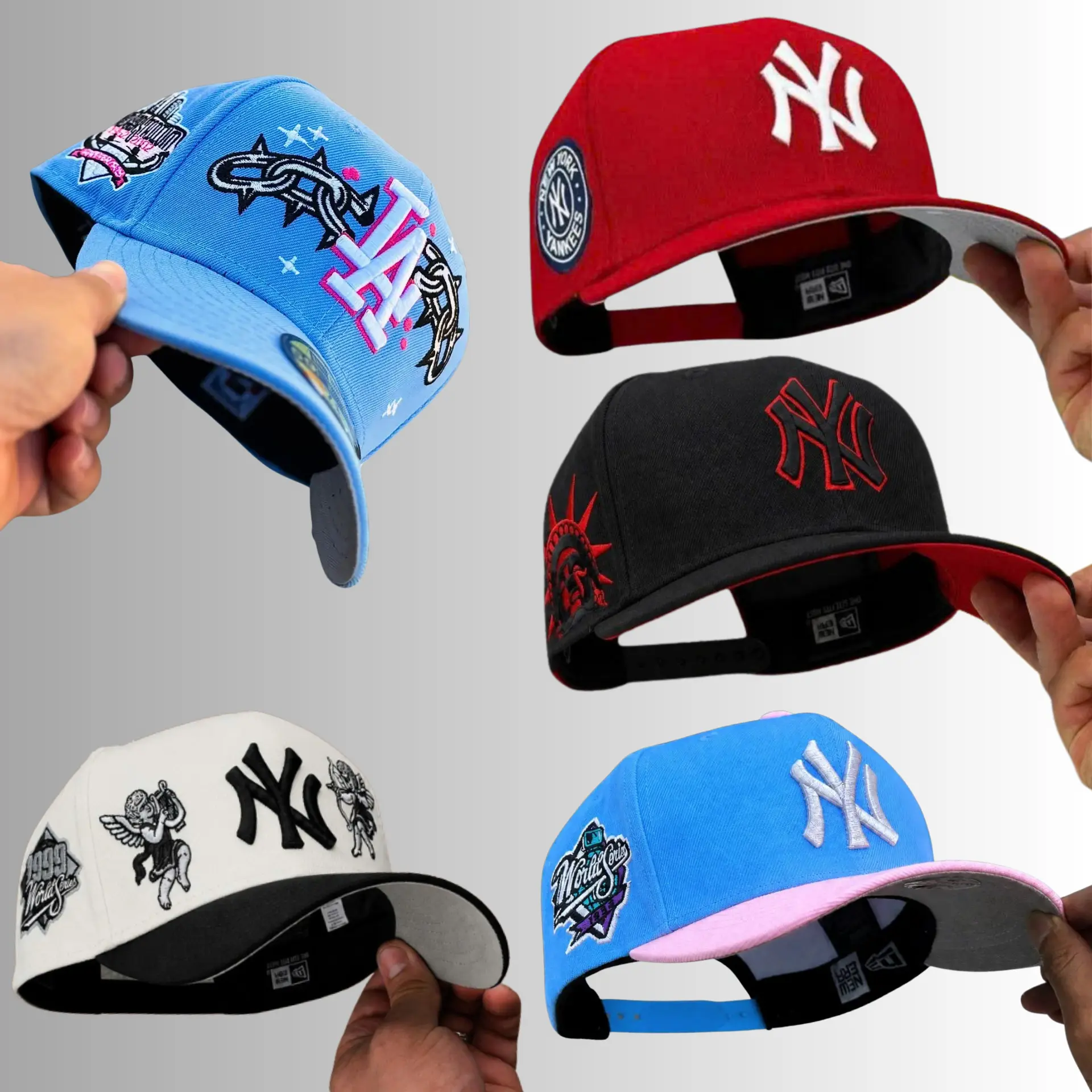 New Era MLB NY Yankees LA Dodgers Premium Lifestyle Streetwear Baseball Cap – Adjustable 9FORTY Curved Brim Snapback Hat, Embroidered Team Logo, Casual Daily Outfit, Travel & Weekend Adventures, Trending TikTok USA 2026 Collection