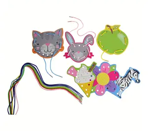 Buddy & Barney Alphabet Lacing Cards 52pc