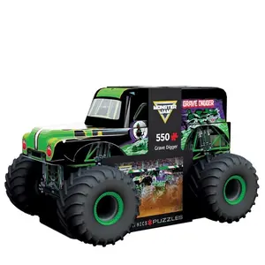 Eurographics  Monster Jam Grave Digger Collectible Tins with Puzzles, Multi Color - 550 Piece