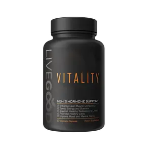 LiveGood Vitality | Plant-Based Daily Wellness Formula with Zinc & Niacin | Non-GMO, 90 Capsules