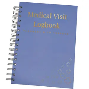 Planners With Purpose B5 Medical Visit Logbook - Spiral Bound Medical Planner & Health Journal for Chronic Illness, Doctor Appointments, Symptom Tracking, Medications & Medical History Organizer Notebook with Pockets