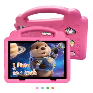 New Spring Gift: 10.1-inch Tablet | Touchscreen + 5G WiFi | Includes Shockproof Case | Dual Cameras + HD Screen | Ideal for Students and Children's Learning and Entertainment (Red/Blue/Pink)