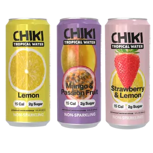 CHIKI Alkaline Water 12pack - Variety Pack (Mango Passion Fruit, Lemon, Strawberry Lemon - 2g Sugar, 15 Calories, Non-Sparkling Beverage filled with Mountain Alkaline Water Antioxidants; Hydrating, Refreshing, Light & Healthy Drink with clean ingredients